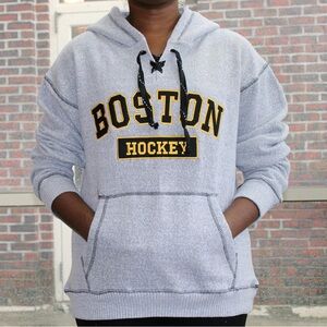 Bay State Gear Boston Hockey Gray Hoodie Sweater